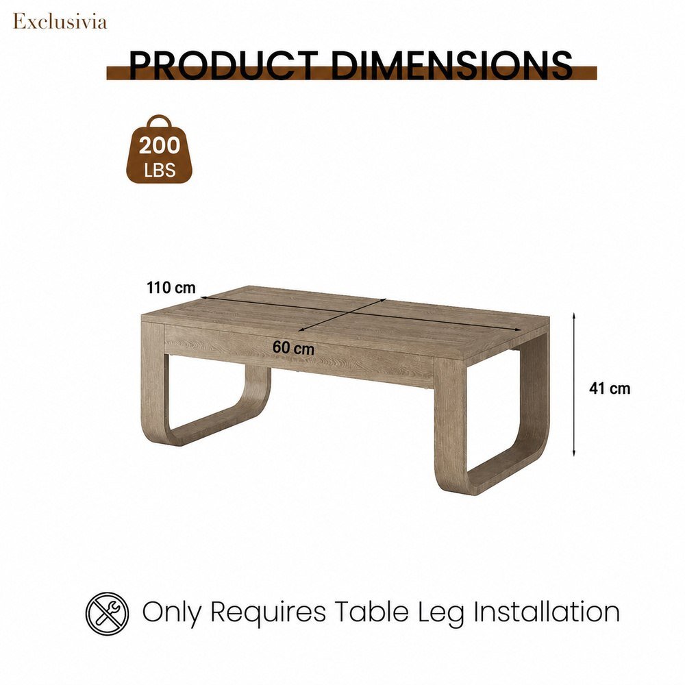 Vardon Outdoor Coffee Table, 110 cm - Exclusivia