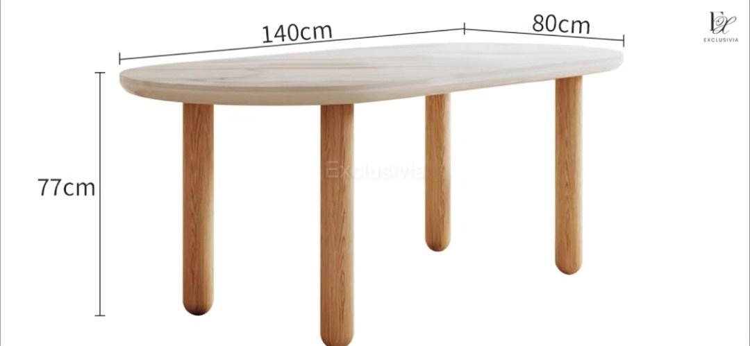 DOVE Japandi Sintered Stone Dining Table - Exclusivia