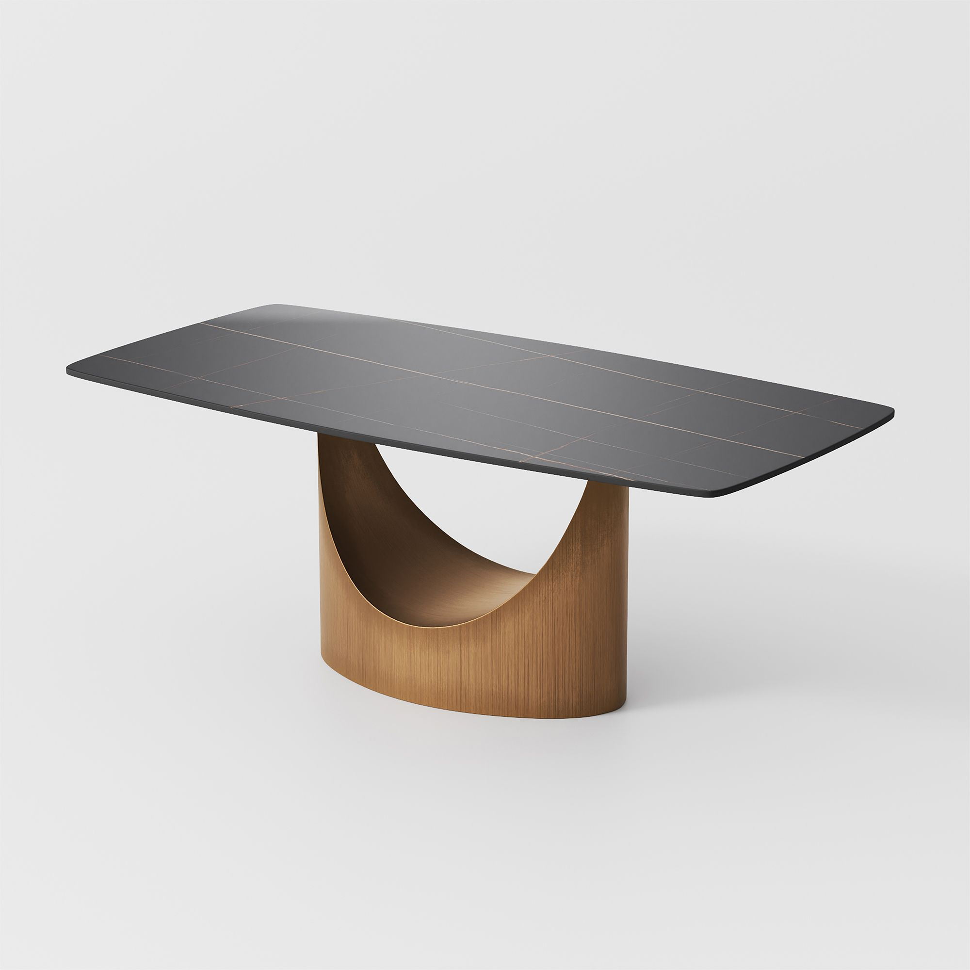 Matte Black / Bronze / 160cm Table