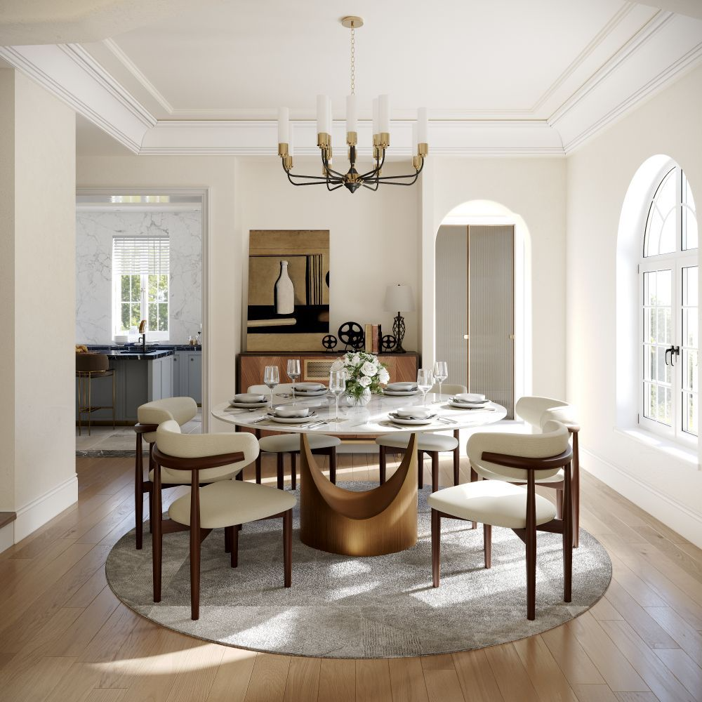 Aurelio Luxe Round Sintered Stone Dining Table
