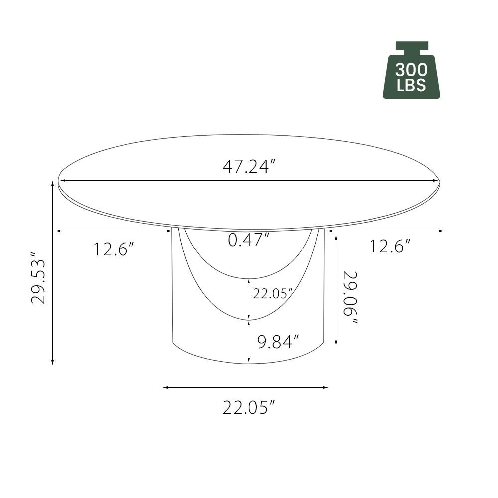 White Matte Sintered Stone / Bronze / 120cm Table