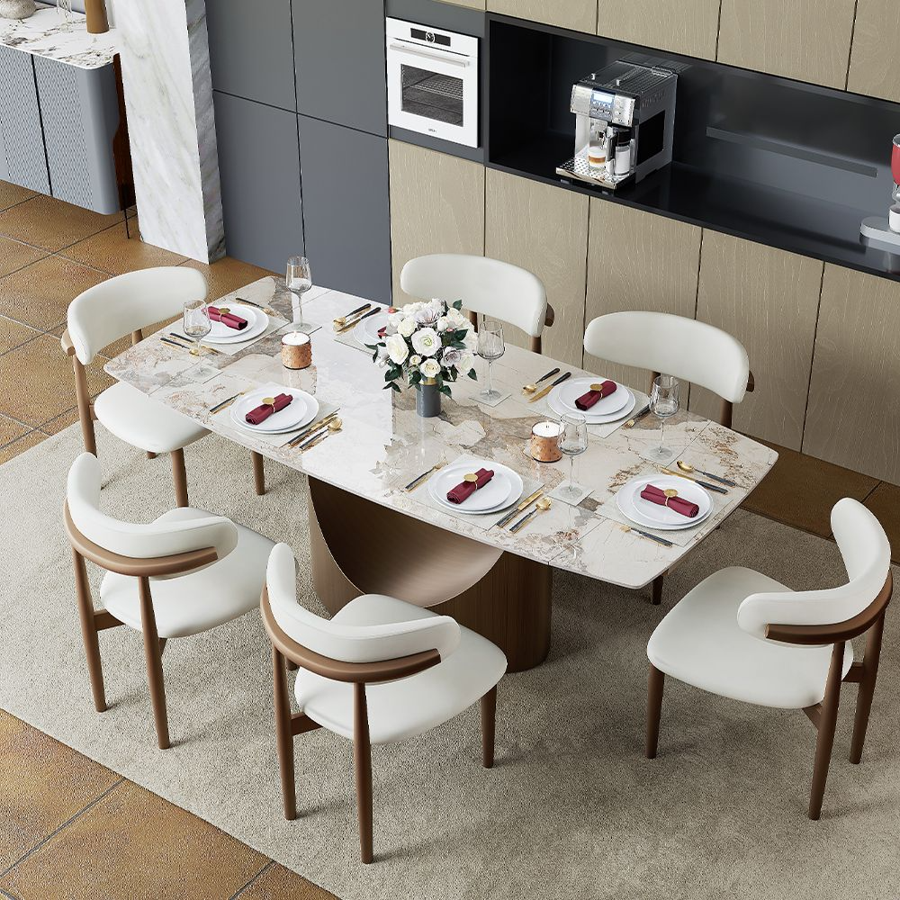 Aurelio Recta Matte Sintered Stone Dining Table