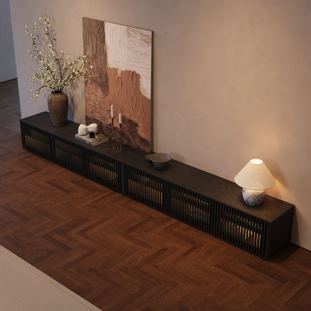 Aeolus Modern Wood TV Stand