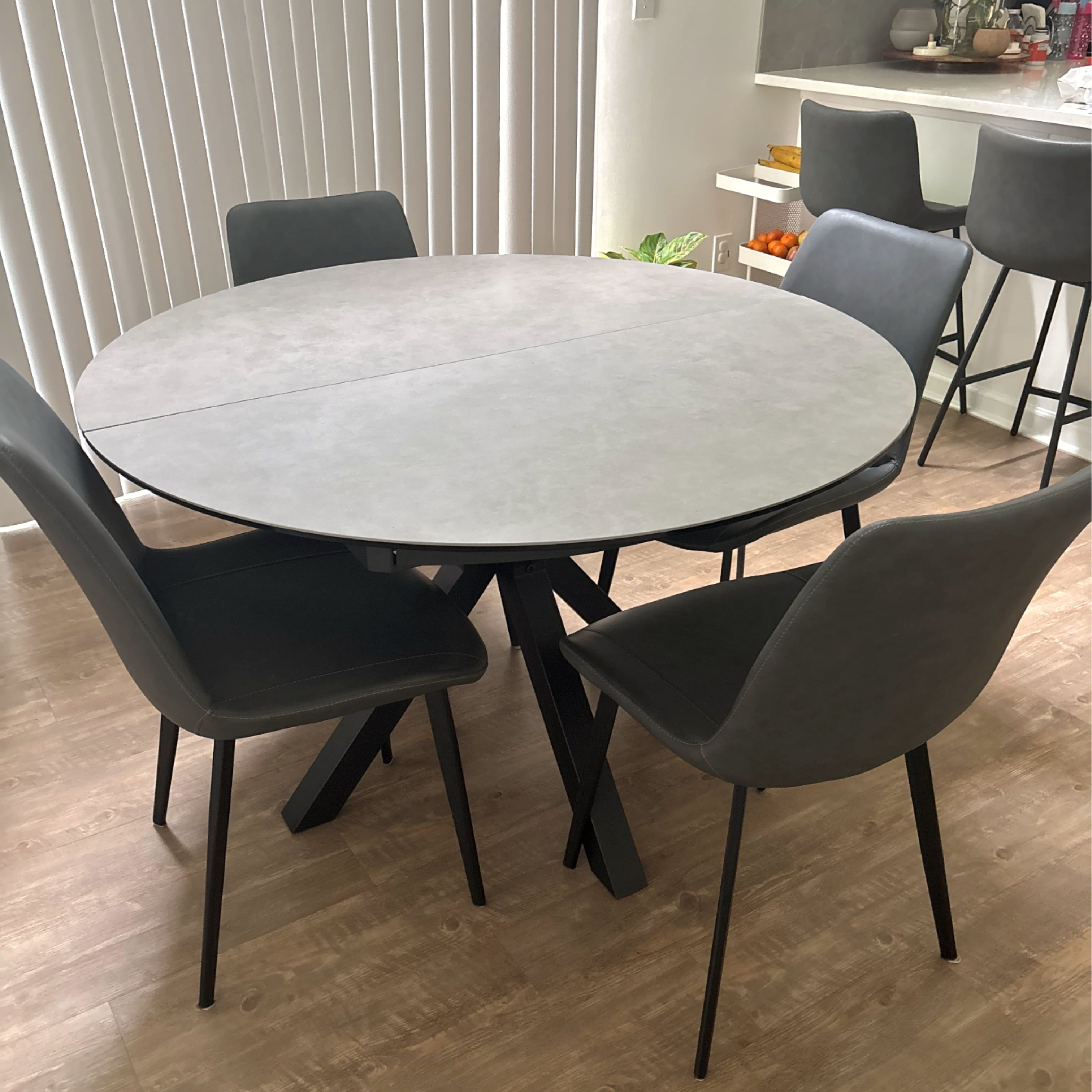 Rivaro Contemporary Leather Dining Chairs (Set of 2)