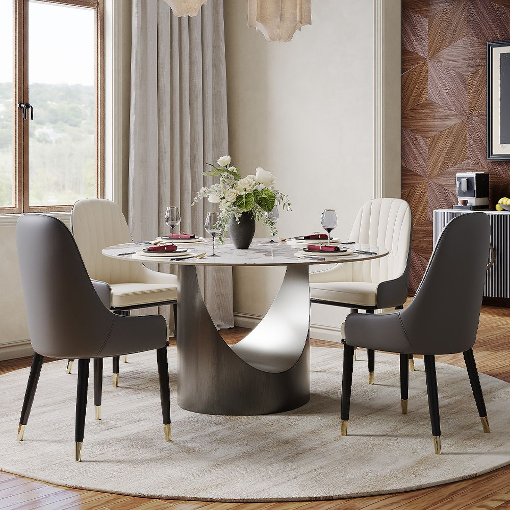 Aurelio Luxe Round Sintered Stone Dining Table
