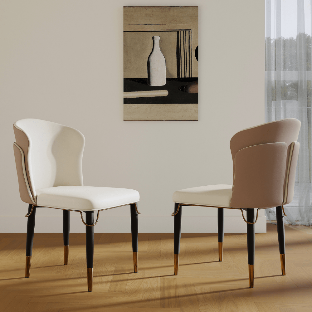 Solena Pair of Modern Upholstered Dining Chairs