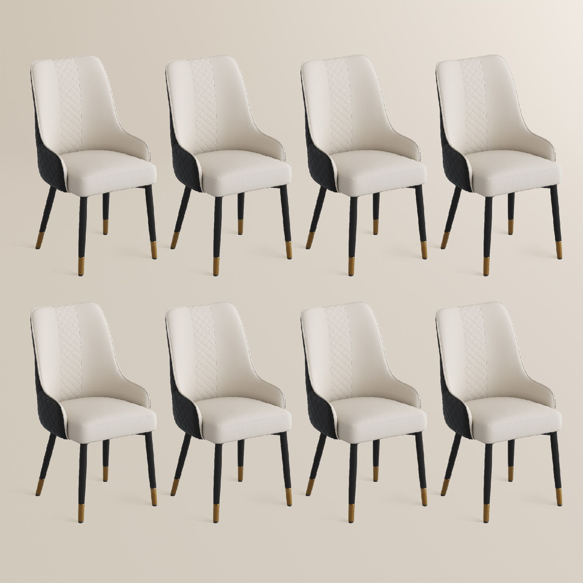 Norrin – Set of 2 Modern Upholstered Dining Chairs