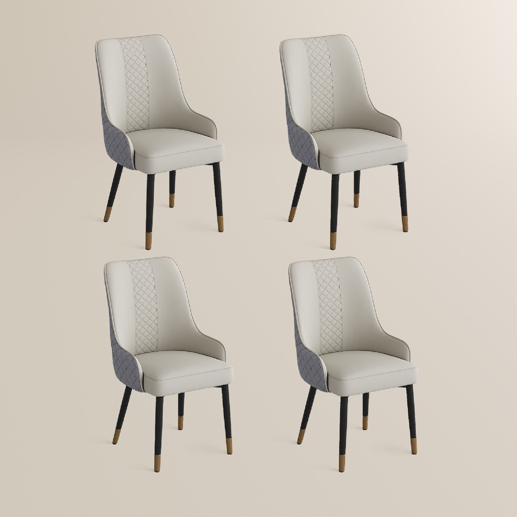 Norrin – Set of 2 Modern Upholstered Dining Chairs