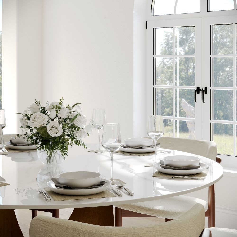 Aurelio Luxe Round Sintered Stone Dining Table