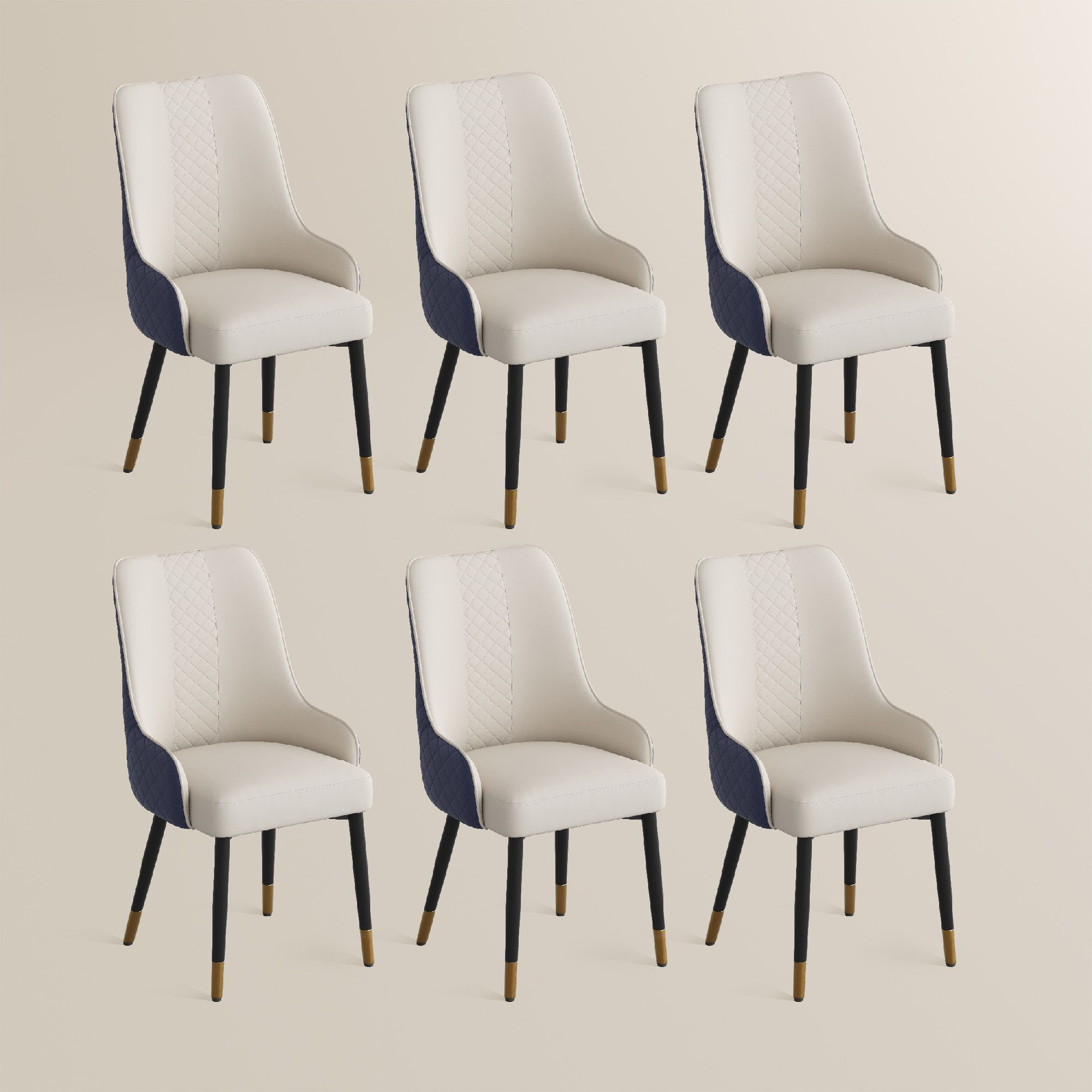 Norrin – Set of 2 Modern Upholstered Dining Chairs