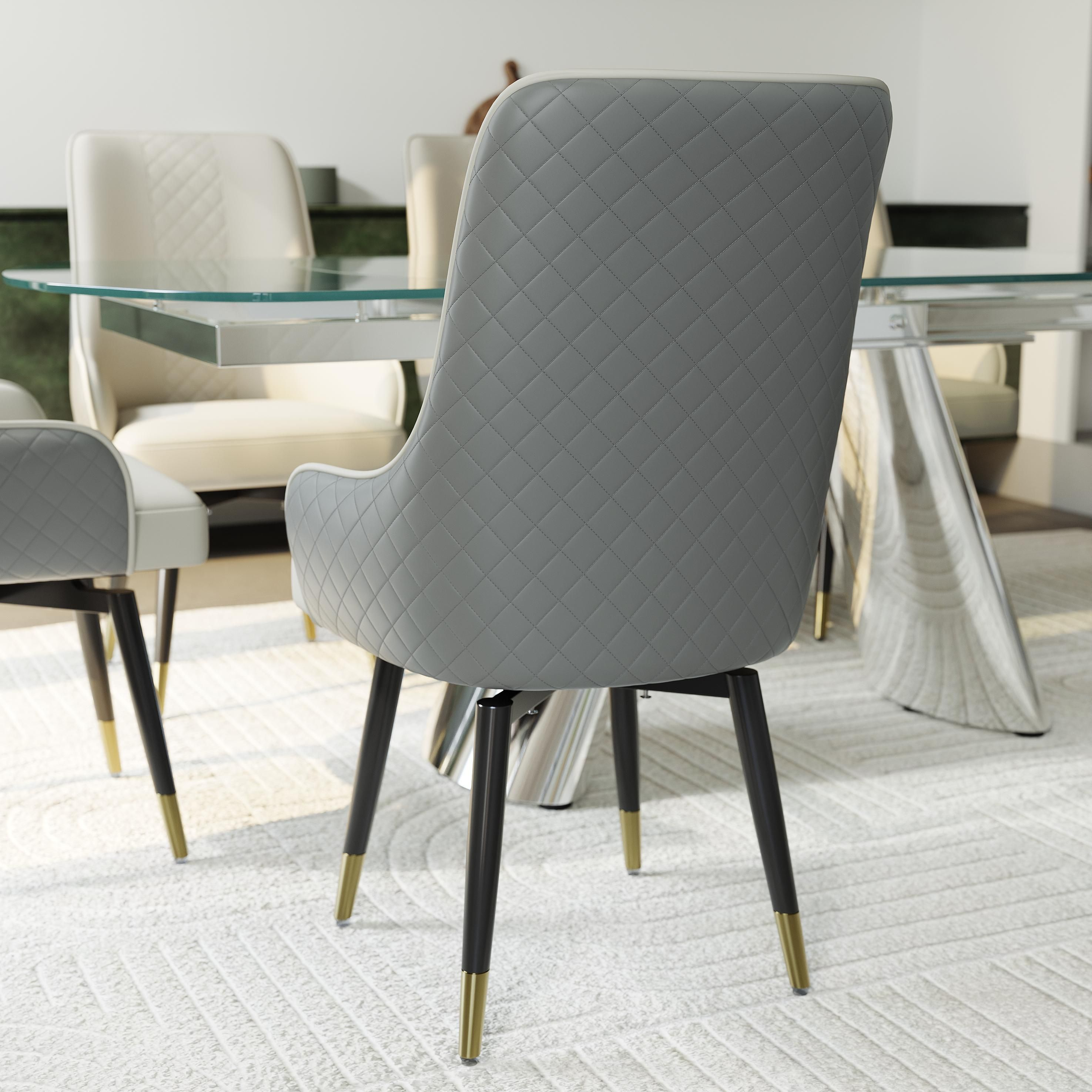 Norrin – Set of 2 Modern Upholstered Dining Chairs