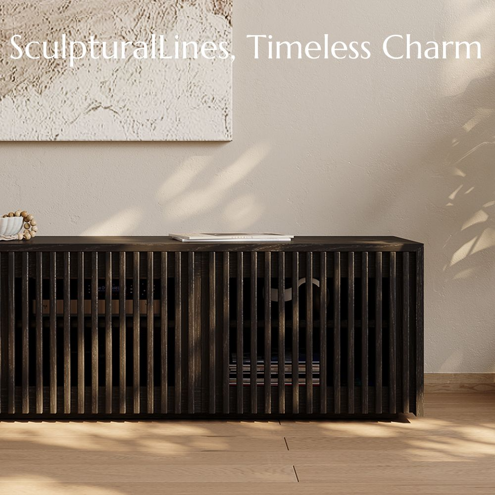 Aeolus Modern Wood TV Stand