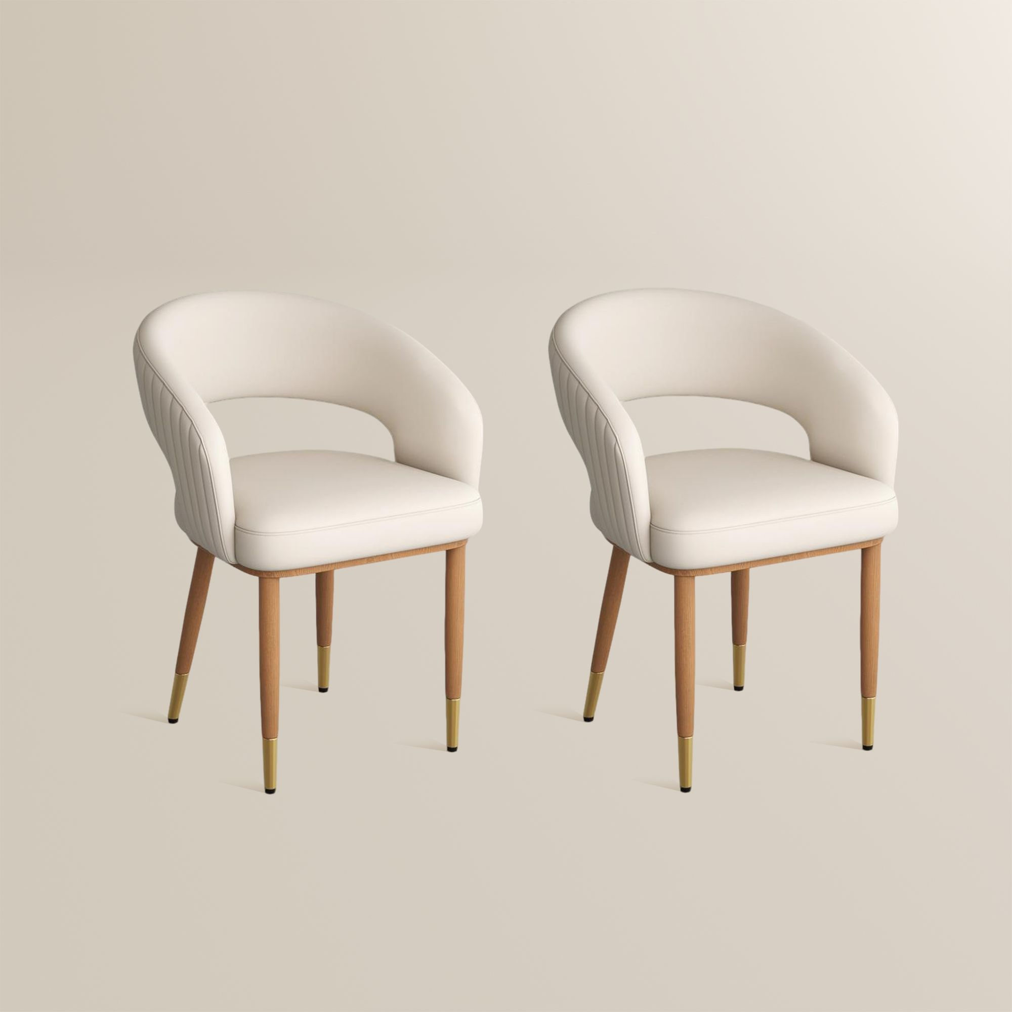 Seren 50 cm Modern Upholstered Dining Chairs — Set of 2