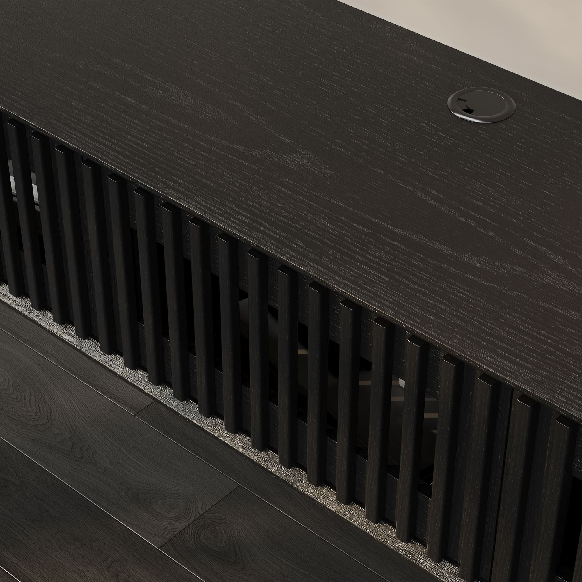 Aeolus Mid-Century Floating LED TV Console