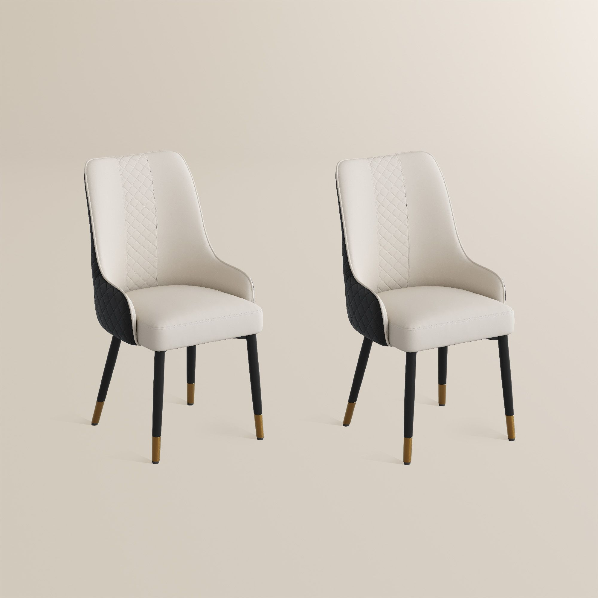 Norrin – Set of 2 Modern Upholstered Dining Chairs