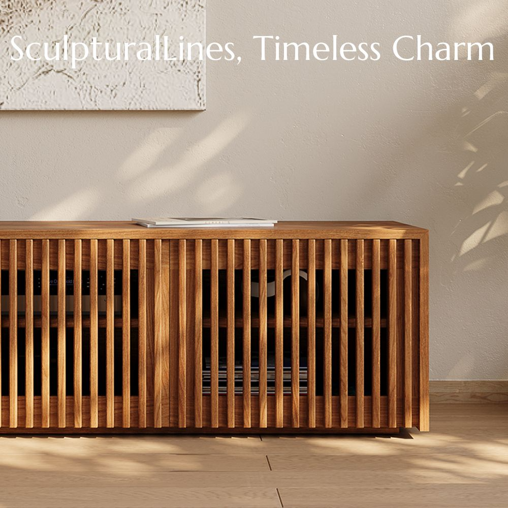 Aeolus Modern Wood TV Stand