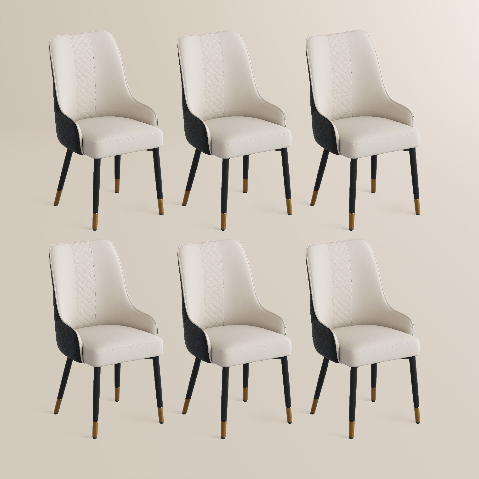 Norrin – Set of 2 Modern Upholstered Dining Chairs