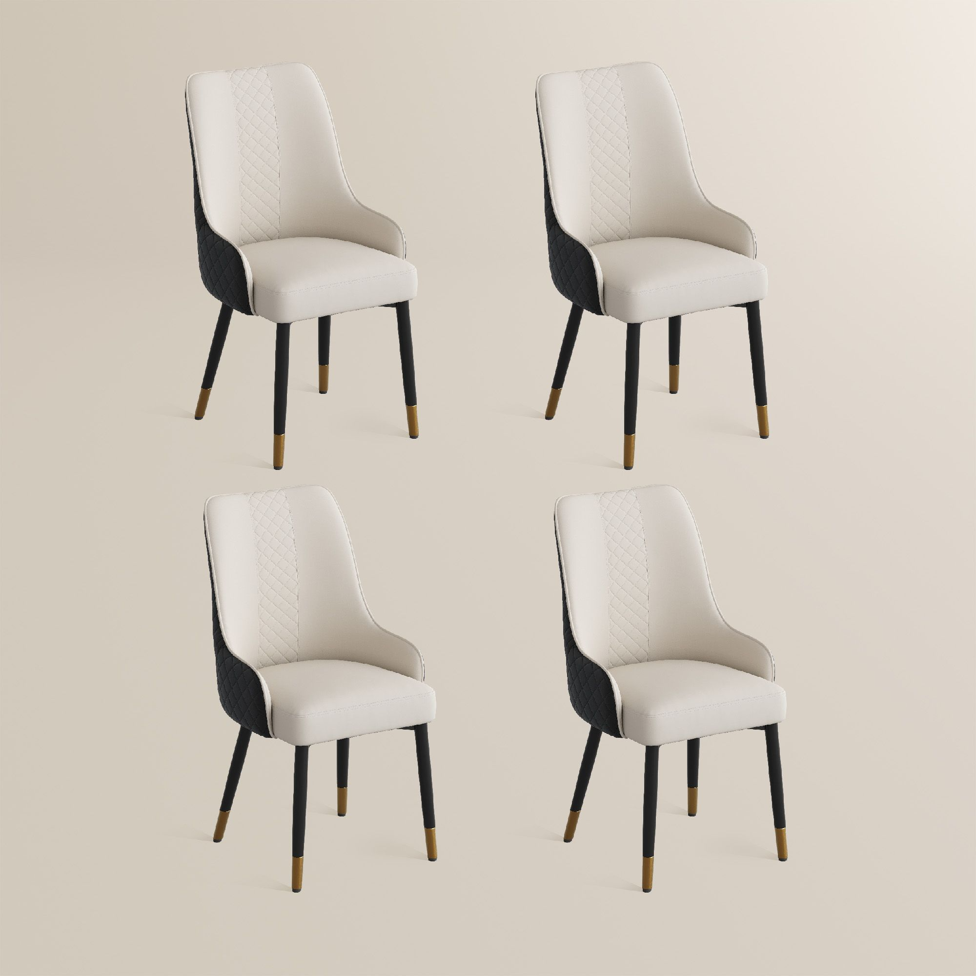 Norrin – Set of 2 Modern Upholstered Dining Chairs