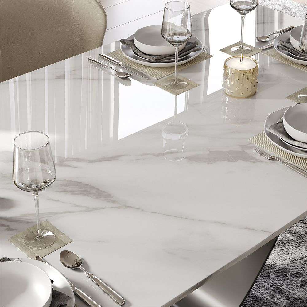 NovaLux Rectangular Sintered Stone Dining Table