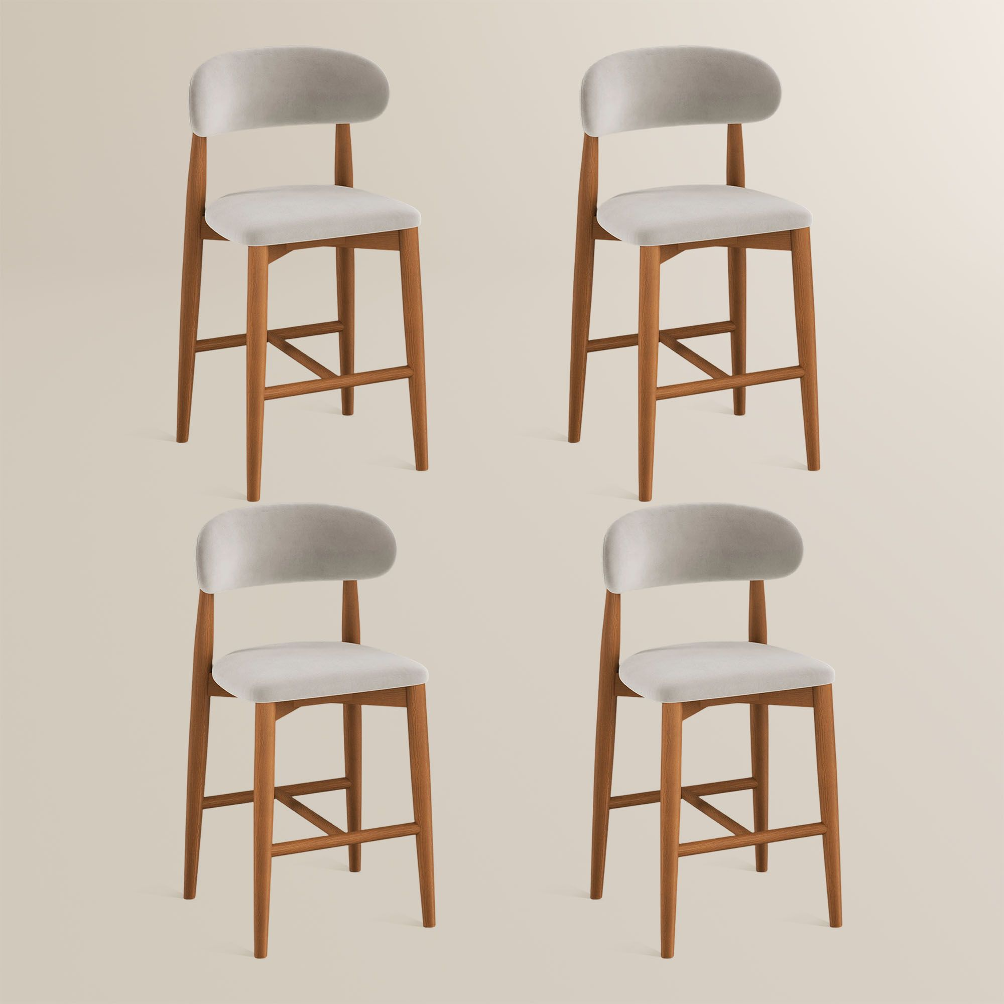 Lawson 61 cm Mid-Century Counter Stools — Set of 2
