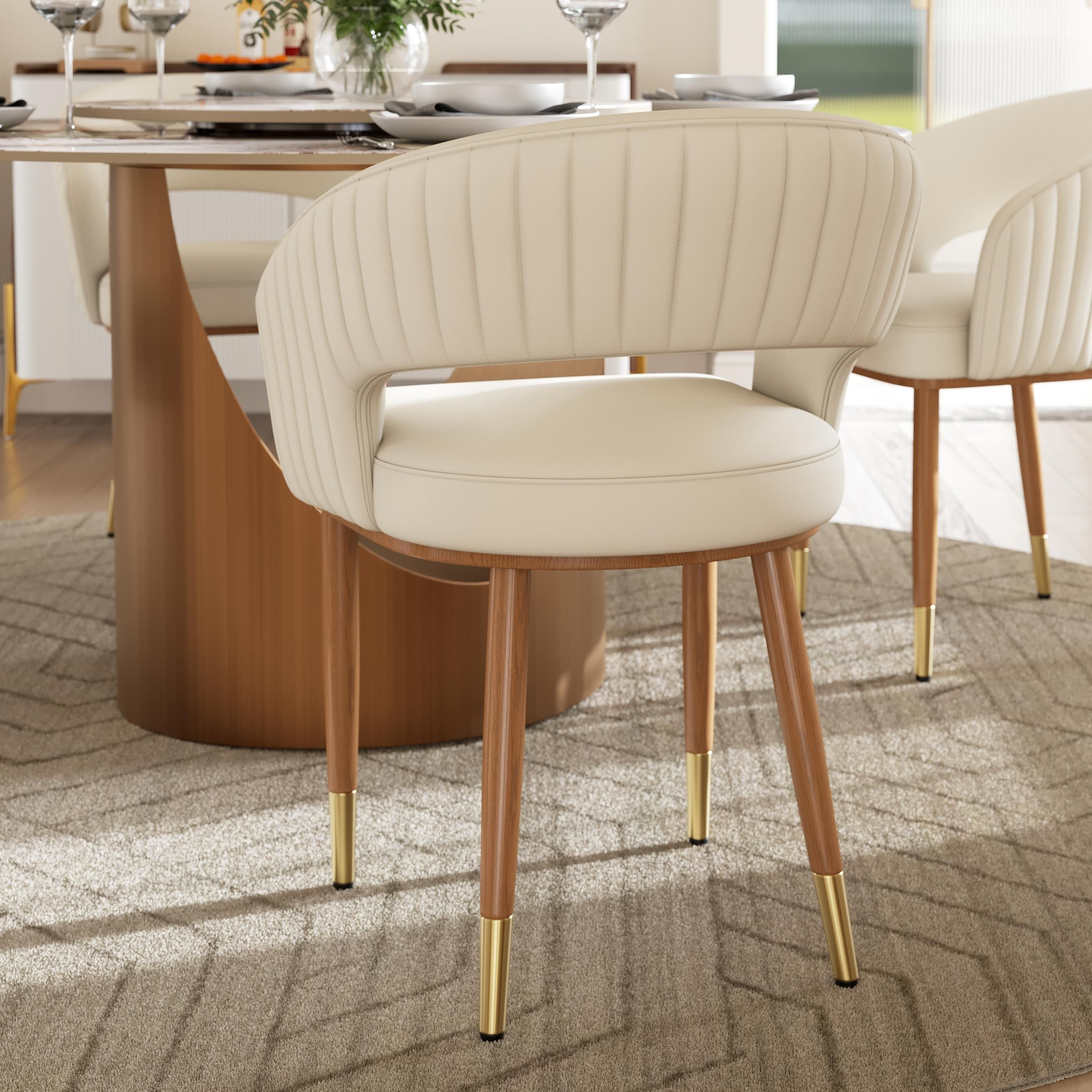 Seren 50 cm Modern Upholstered Dining Chairs — Set of 2