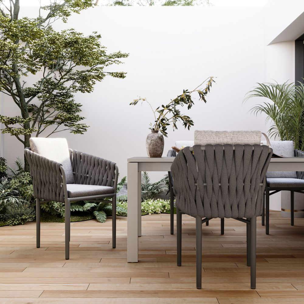 Solaro 60 cm Outdoor Wicker Chair — Set of 2