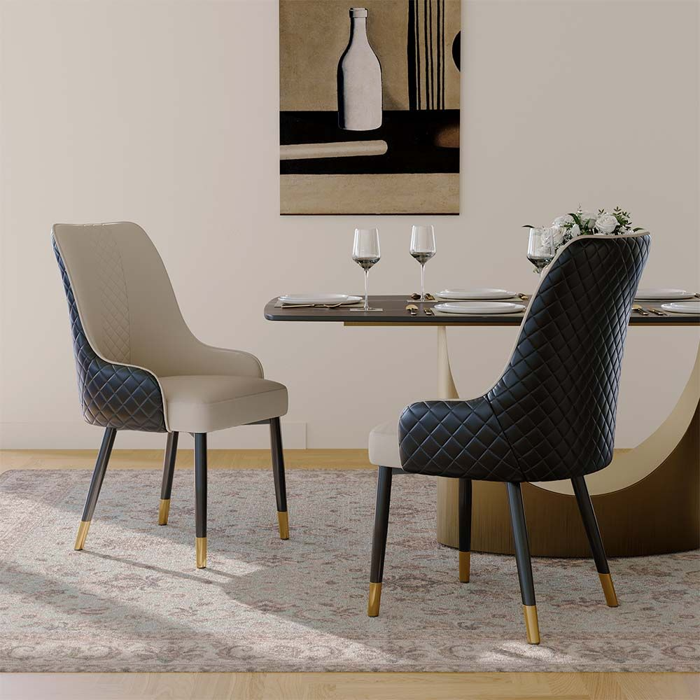 Norrin – Set of 2 Modern Upholstered Dining Chairs