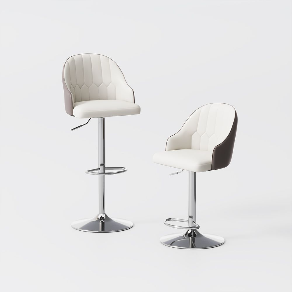 Sorelle Adjustable PU Leather Bar Stools — Set of 2