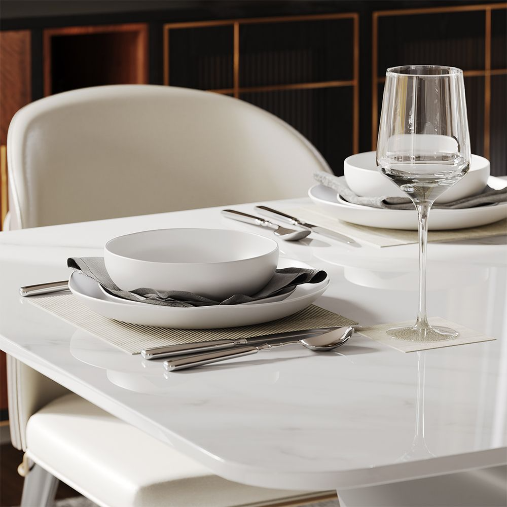 NovaLux Rectangular Sintered Stone Dining Table