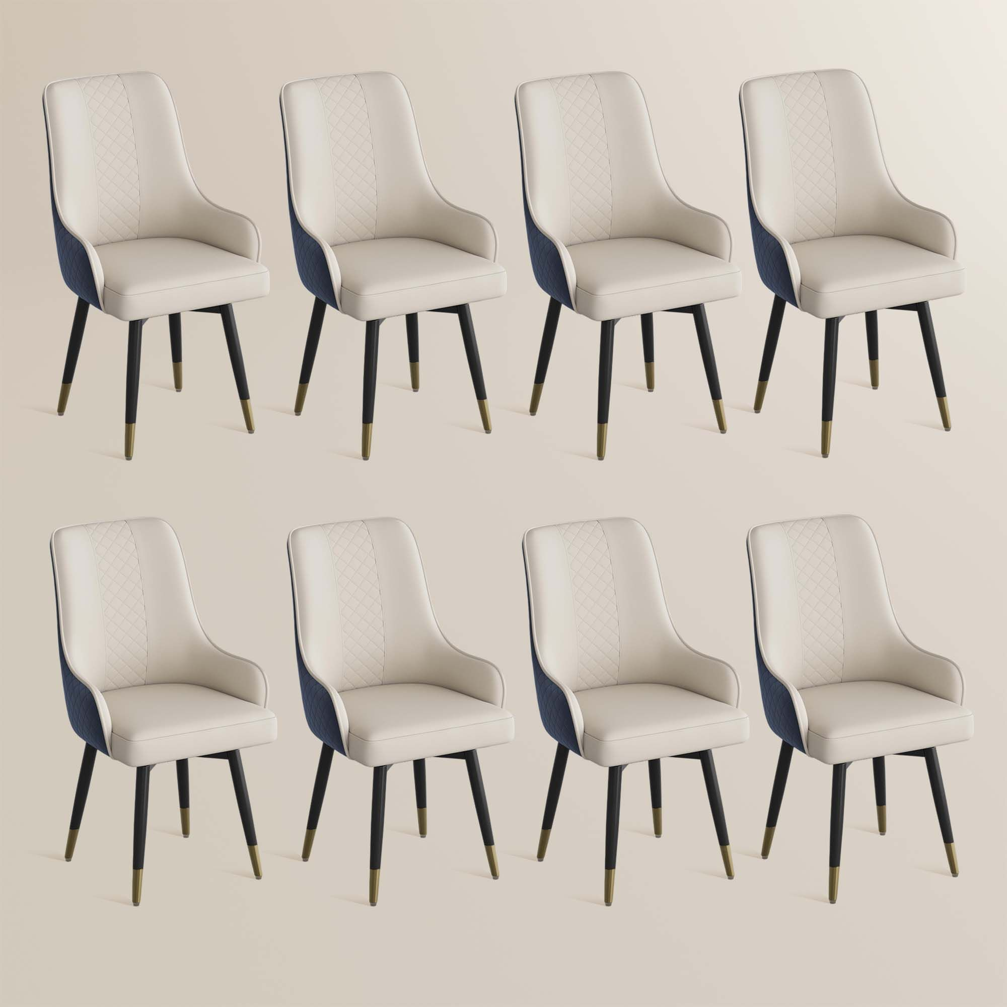 Norrin – Set of 2 Modern Upholstered Dining Chairs