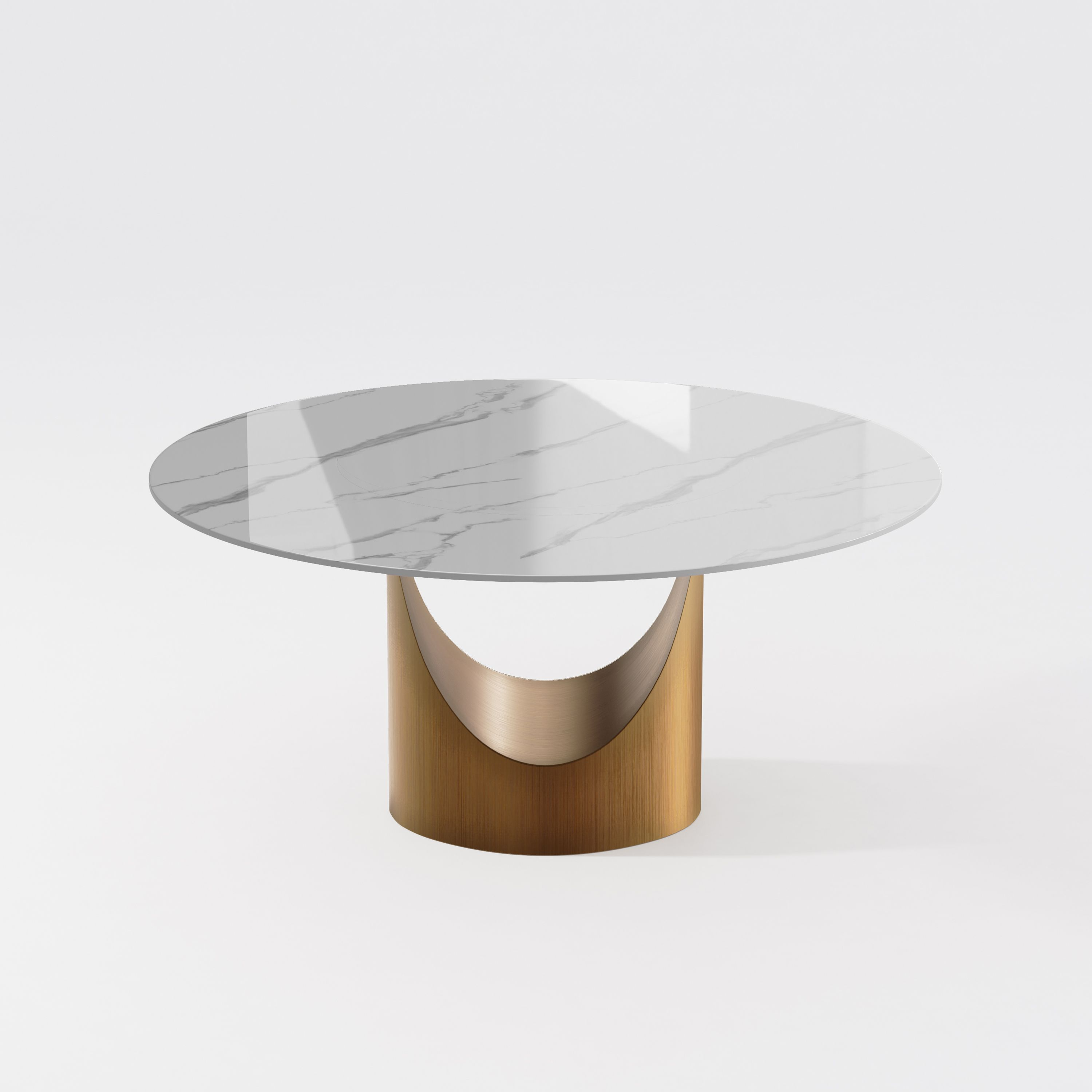 Aurelio Luxe Round Sintered Stone Dining Table