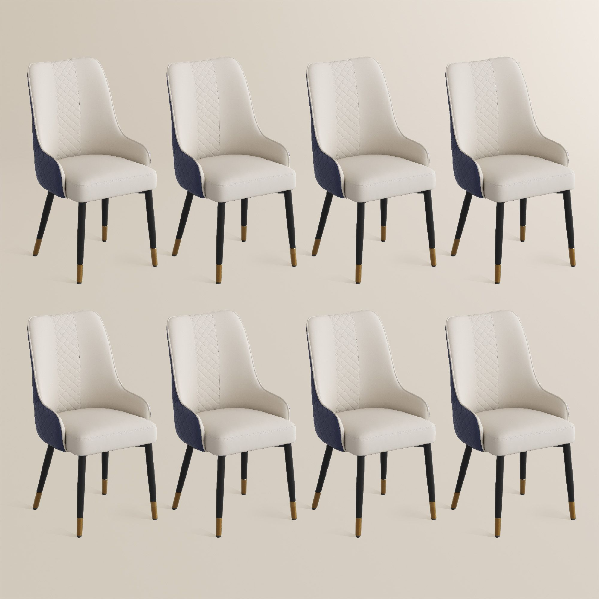 Norrin – Set of 2 Modern Upholstered Dining Chairs