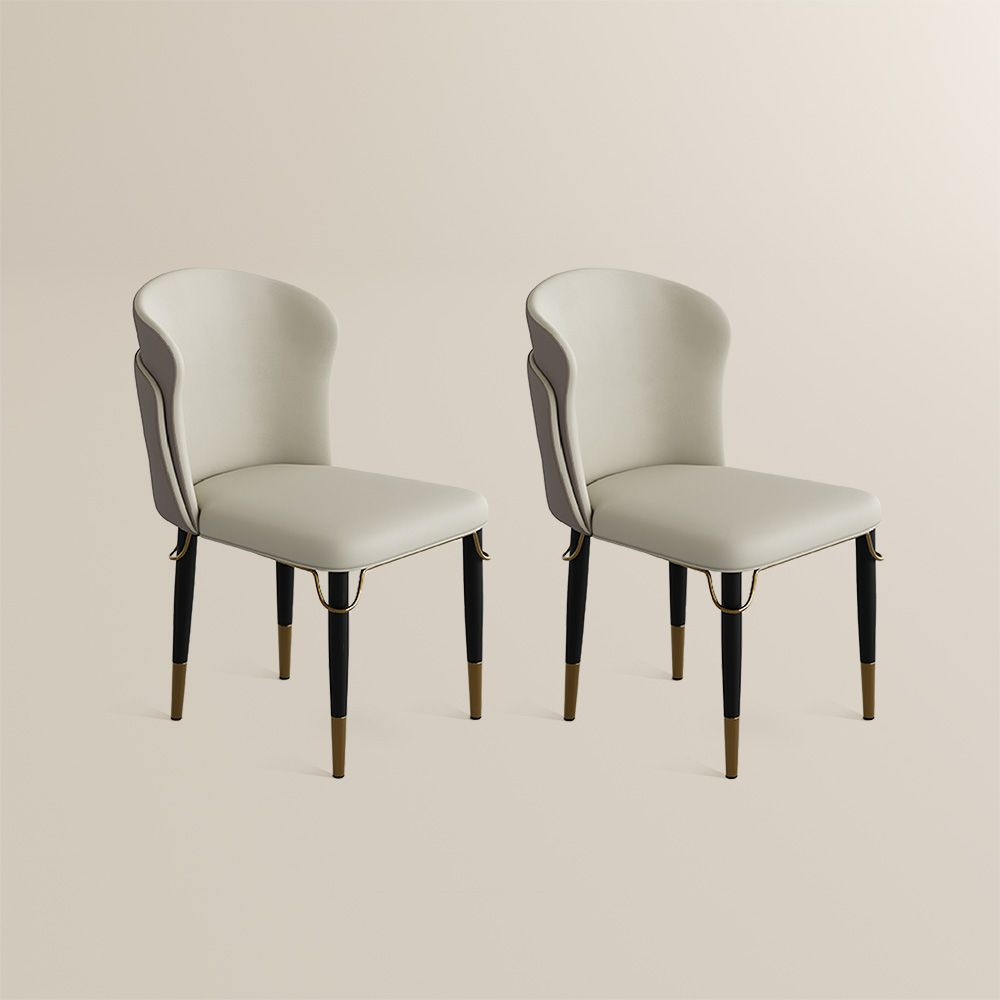 Solena Pair of Modern Upholstered Dining Chairs