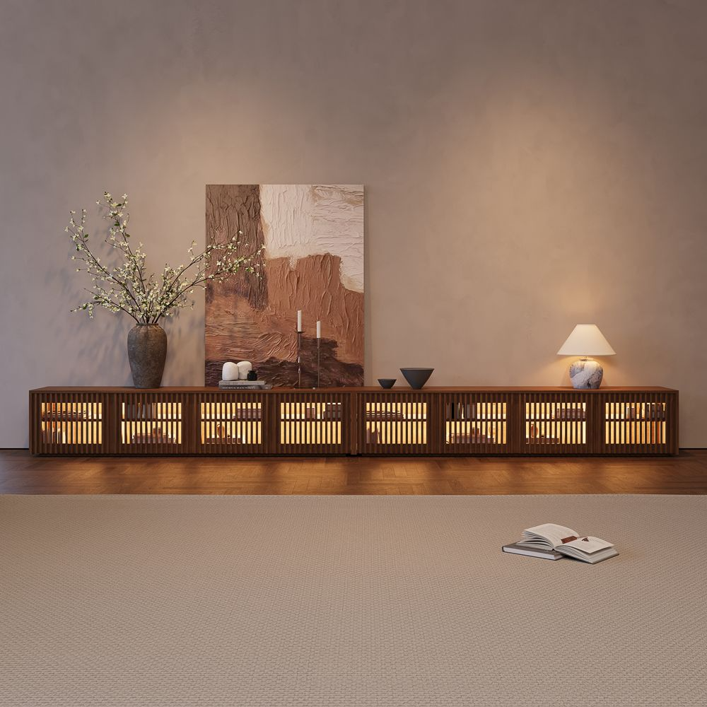 Aeolus Modern Wood TV Stand