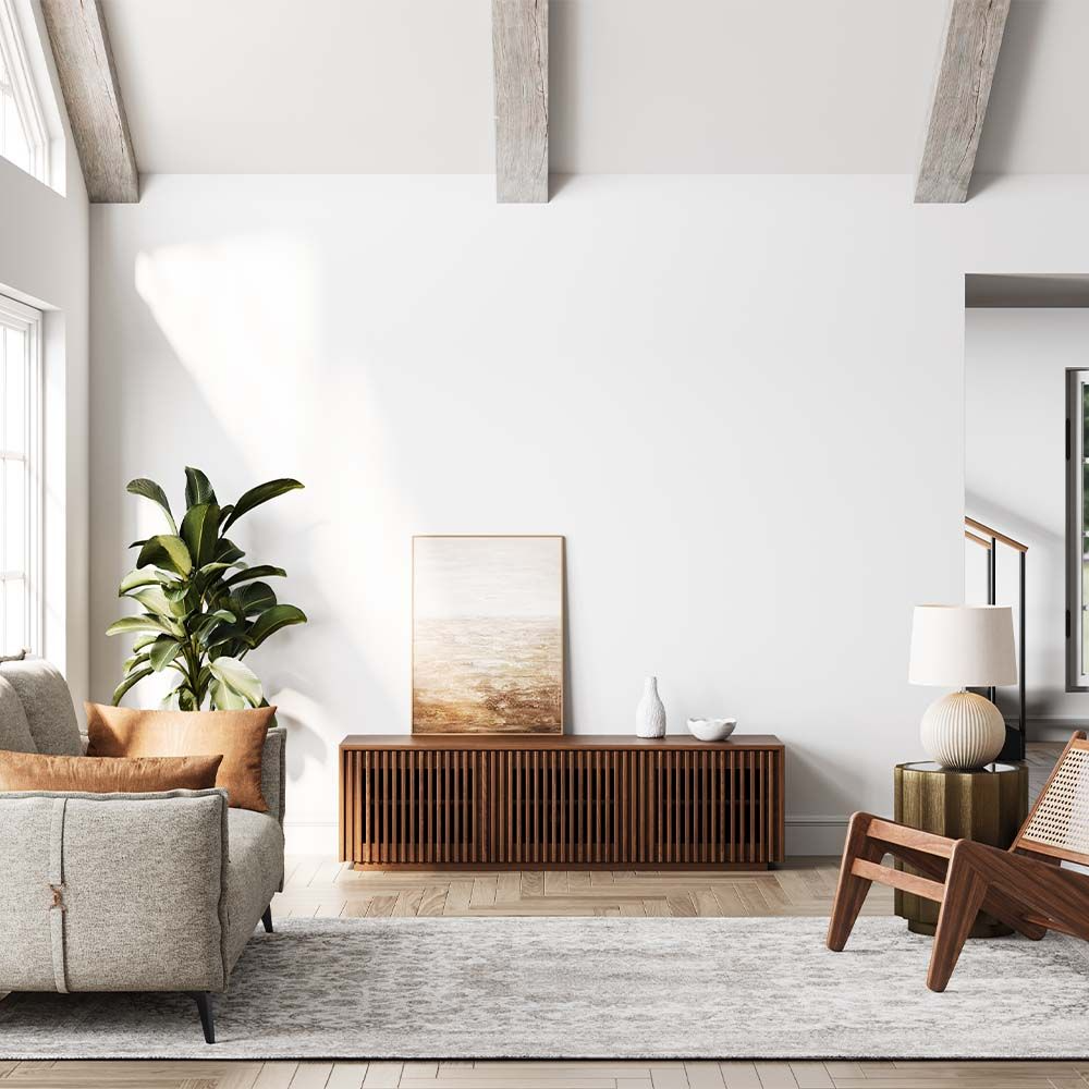 Aeolus Modern Wood TV Stand