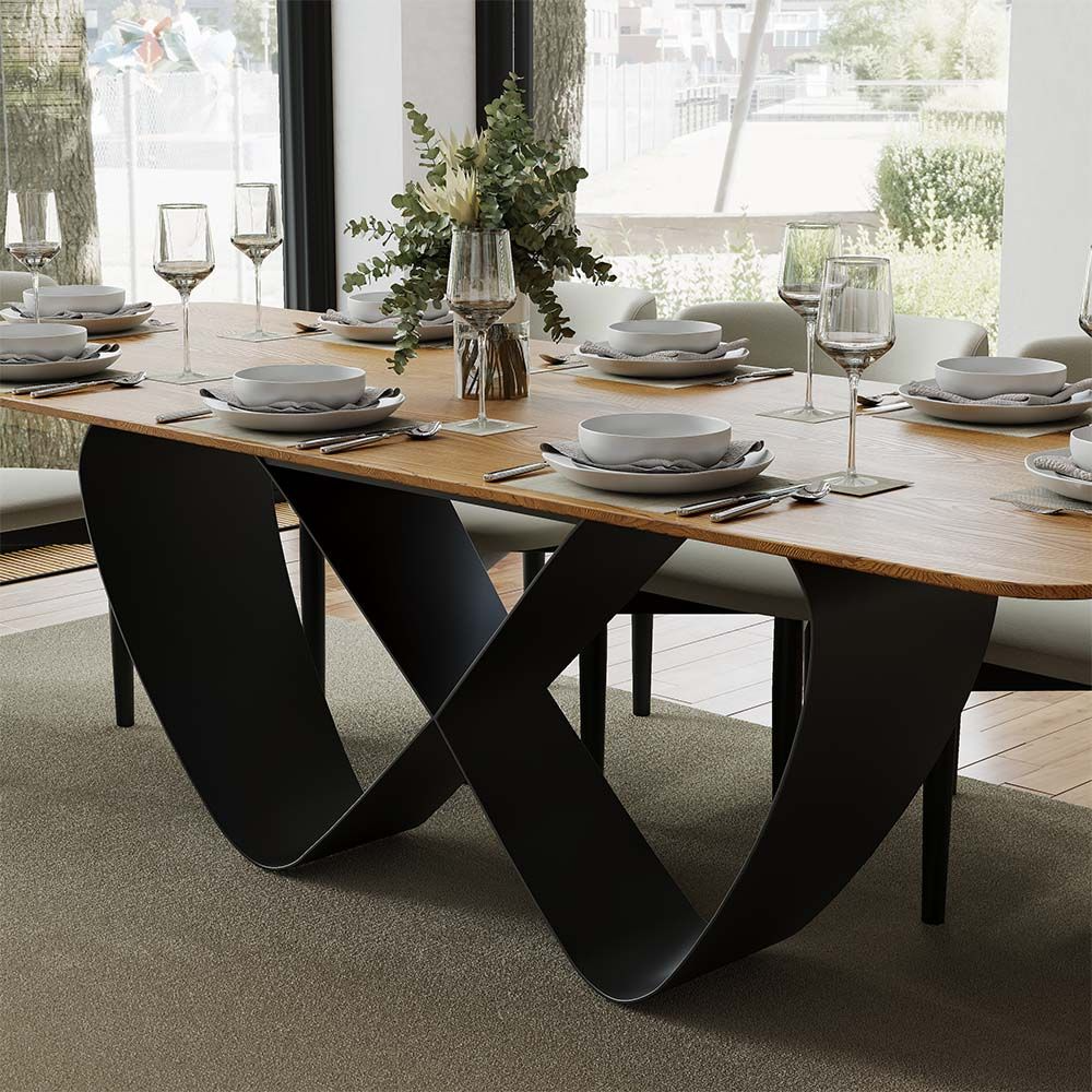 NovaLux Rectangular Sintered Stone Dining Table