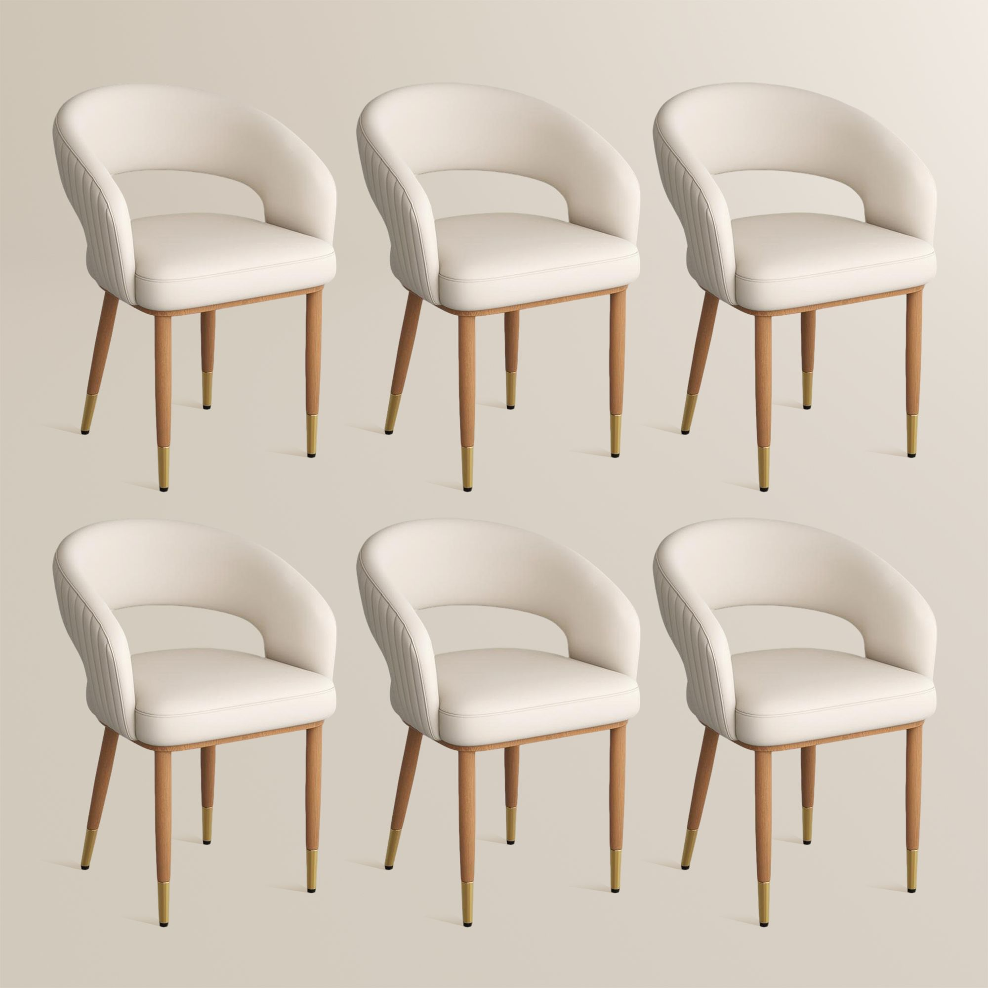 Seren 50 cm Modern Upholstered Dining Chairs — Set of 2