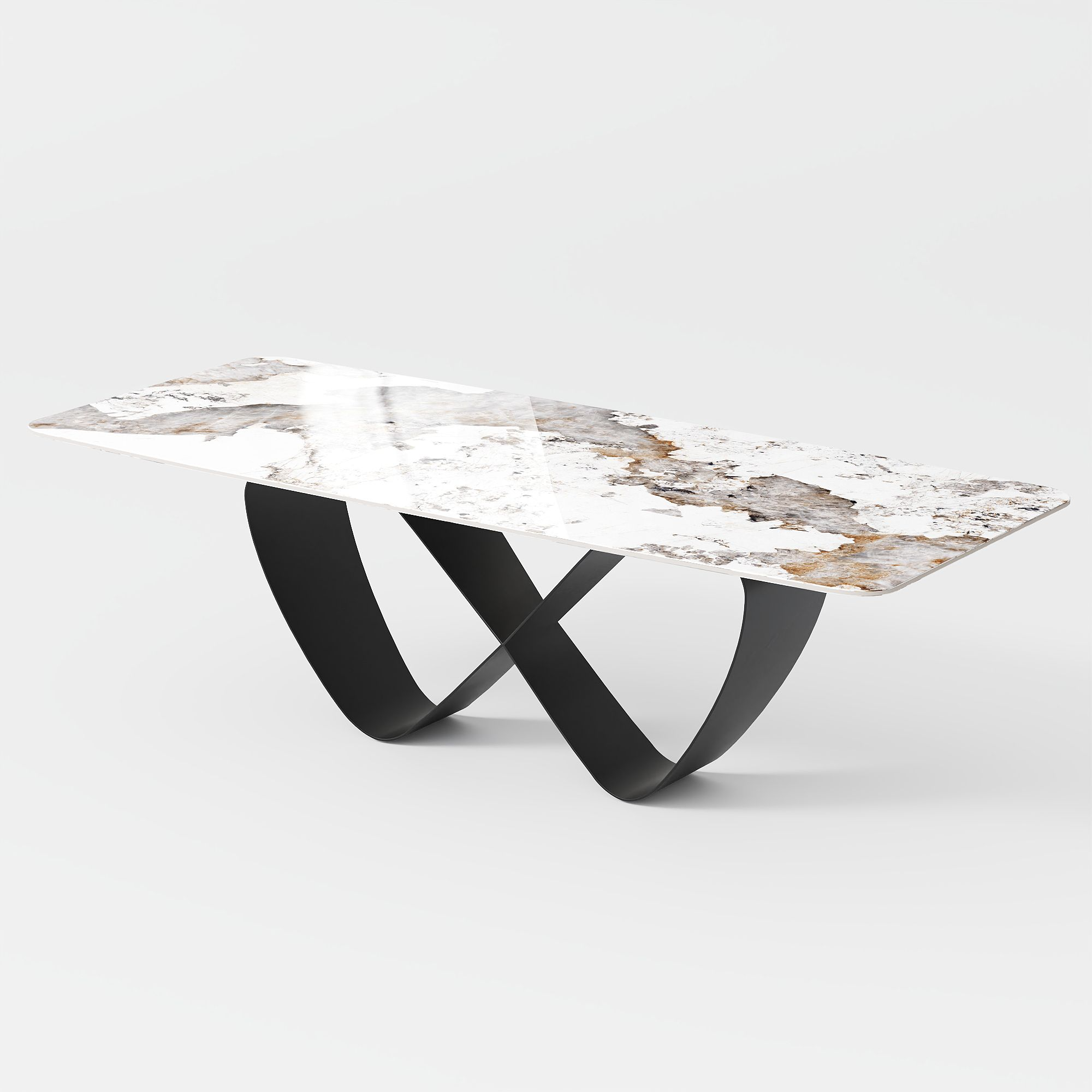 NovaLux Rectangular Sintered Stone Dining Table