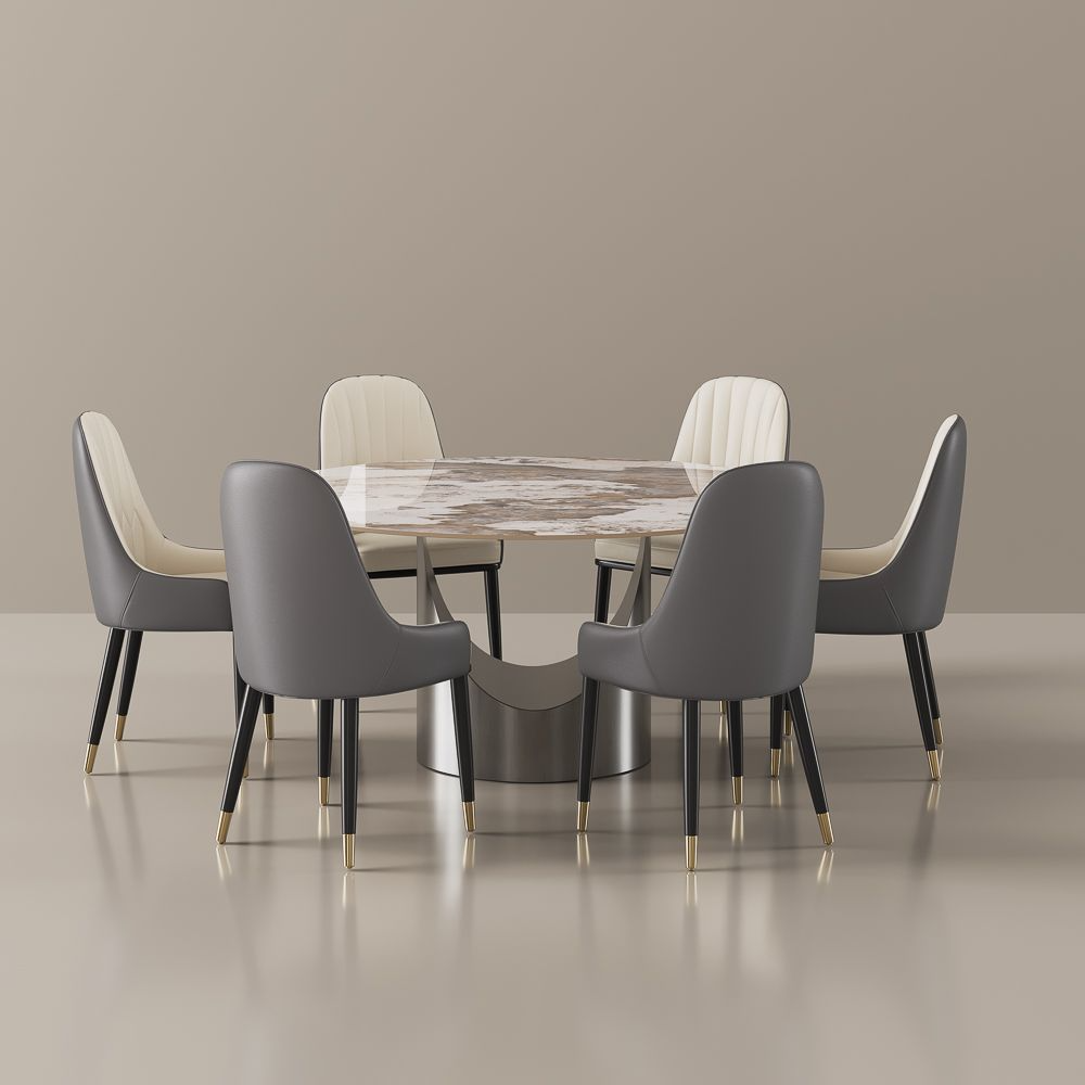 Aurelio Luxe Round Sintered Stone Dining Table