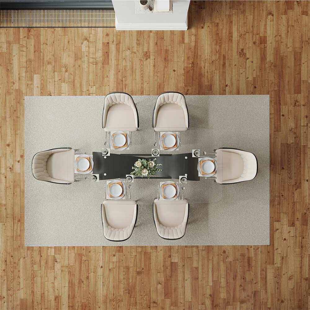 NovaLux Rectangular Sintered Stone Dining Table