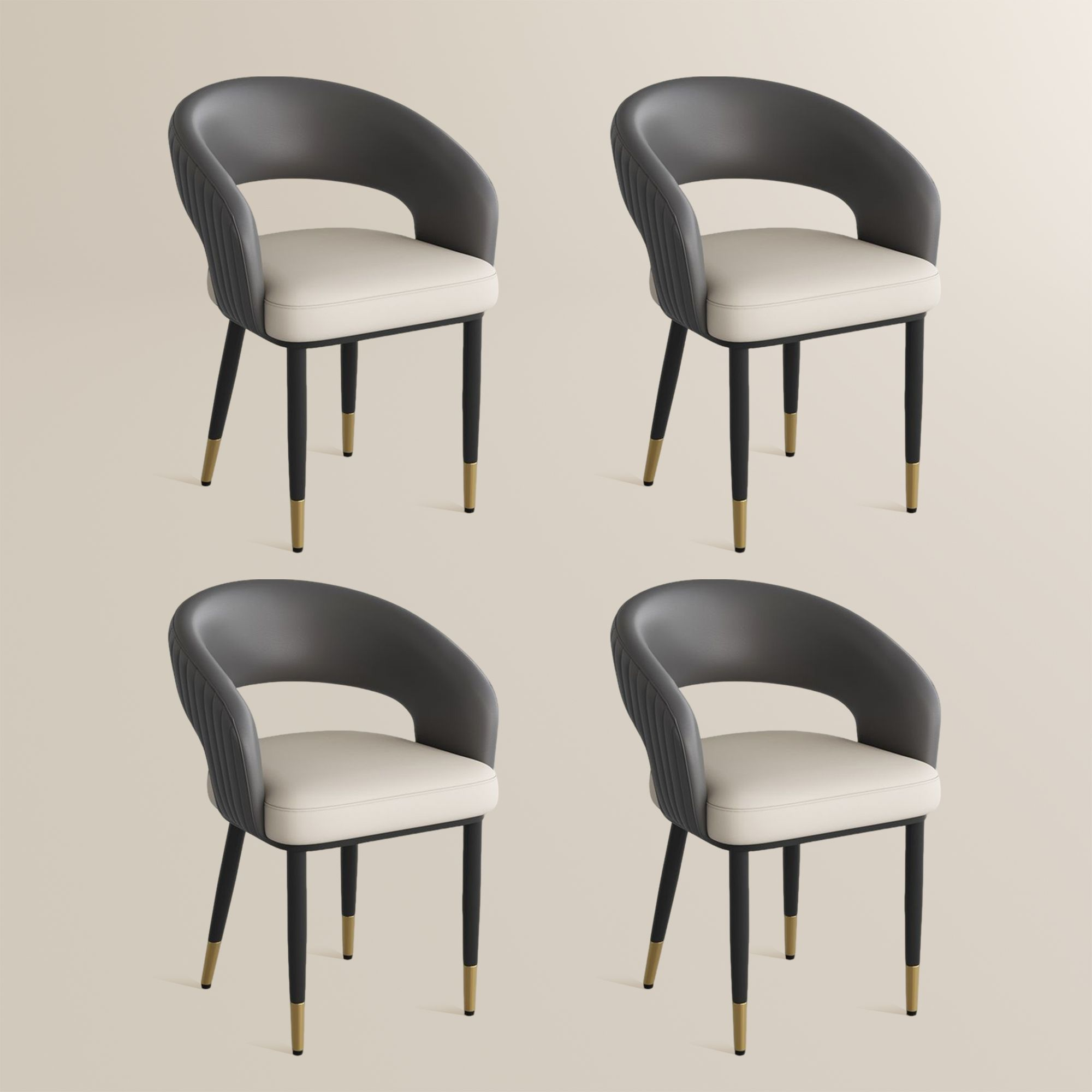 Seren 50 cm Modern Upholstered Dining Chairs — Set of 2
