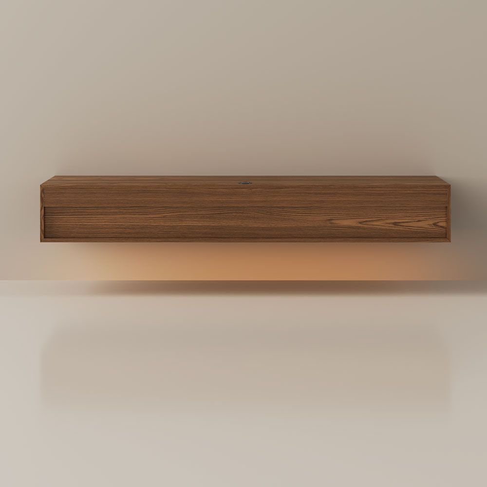 Aeolus Mid-Century Floating LED TV Console