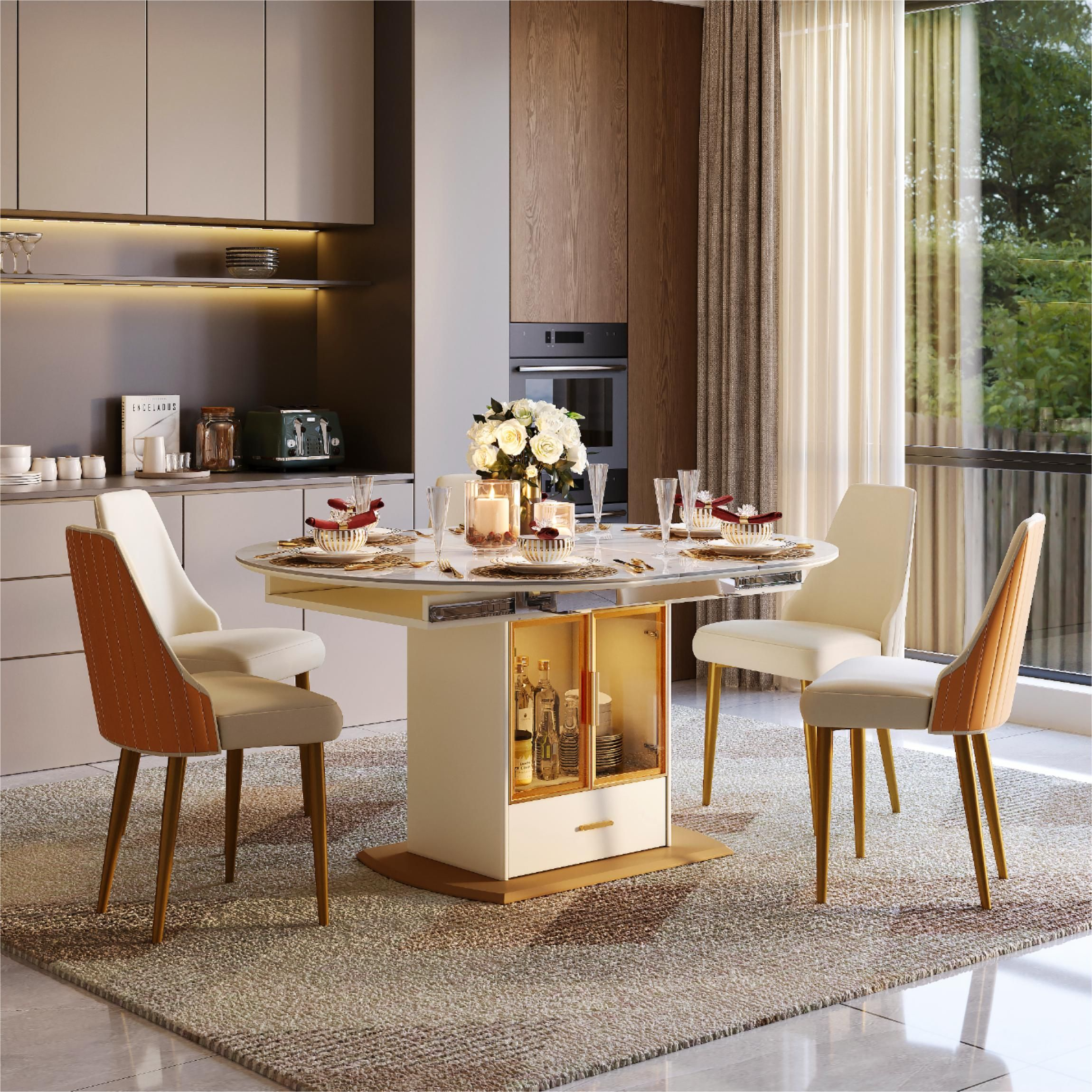 Savora Set of 2 Upholstered Dining Chairs