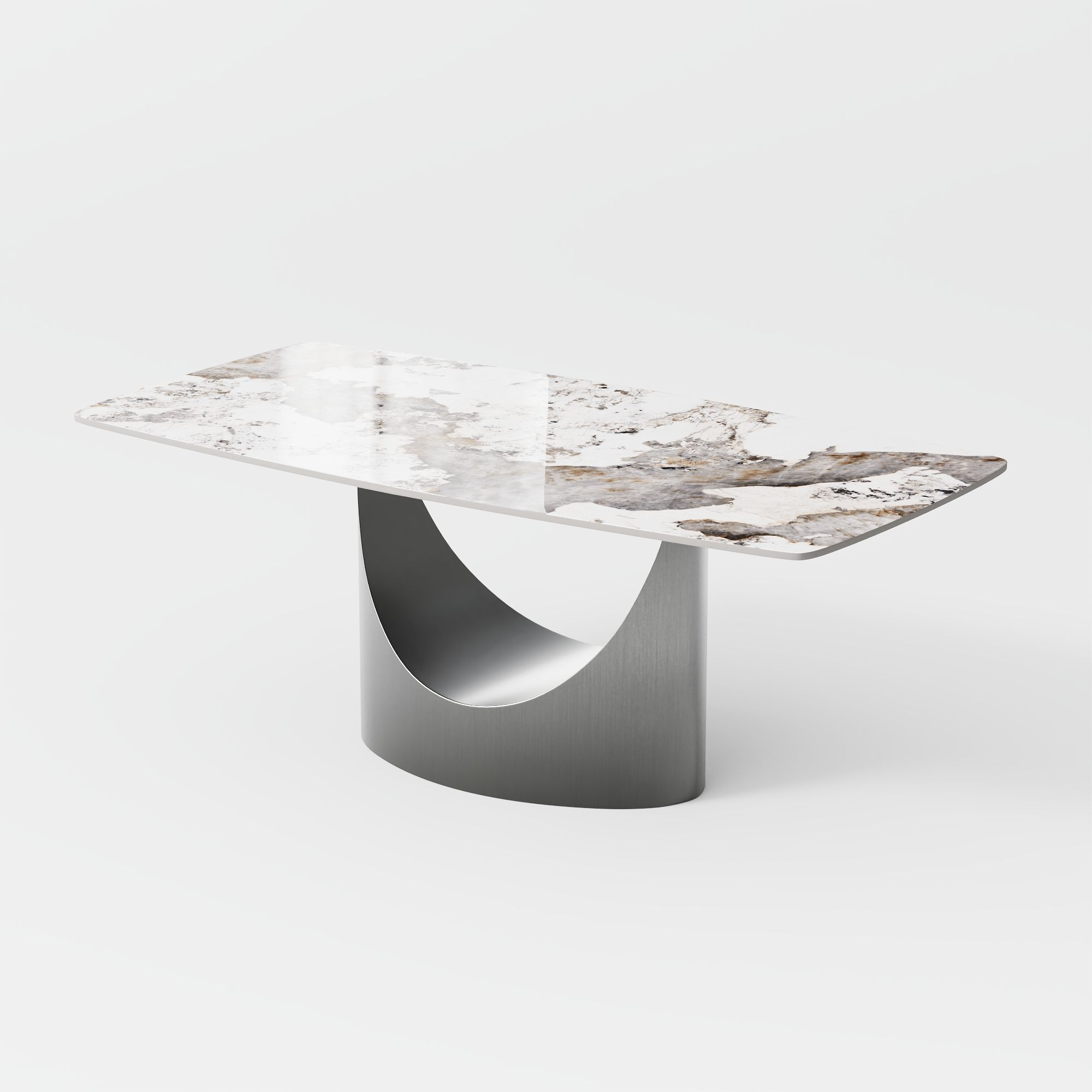 Aurelio Recta Matte Sintered Stone Dining Table