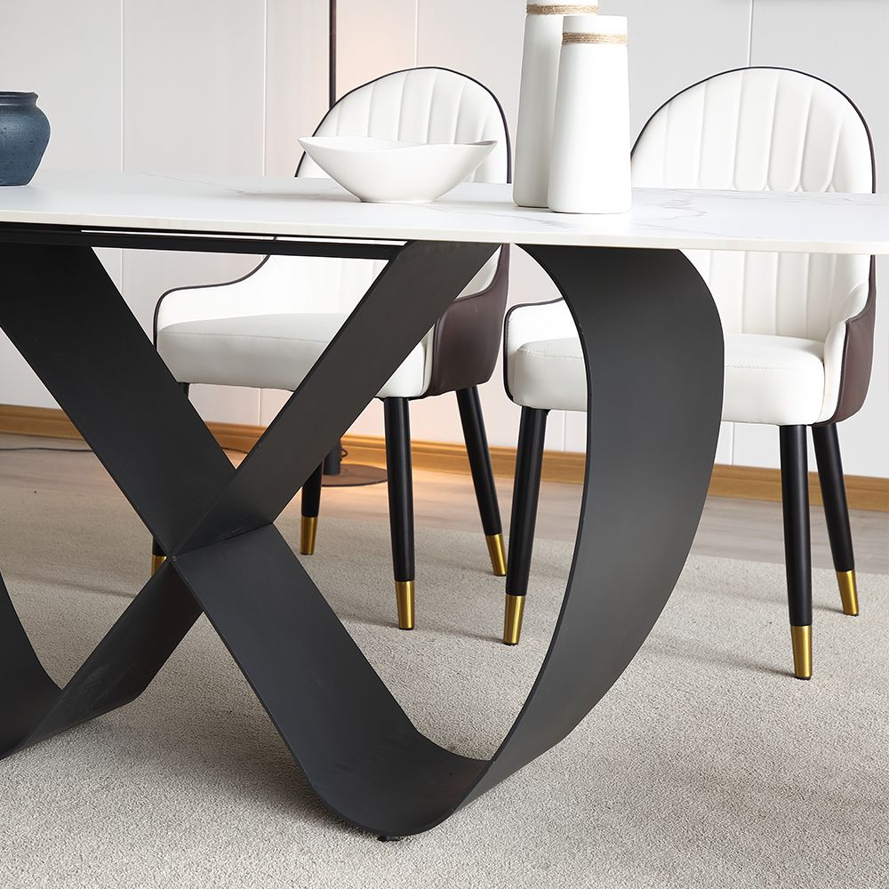 NovaLux Rectangular Sintered Stone Dining Table