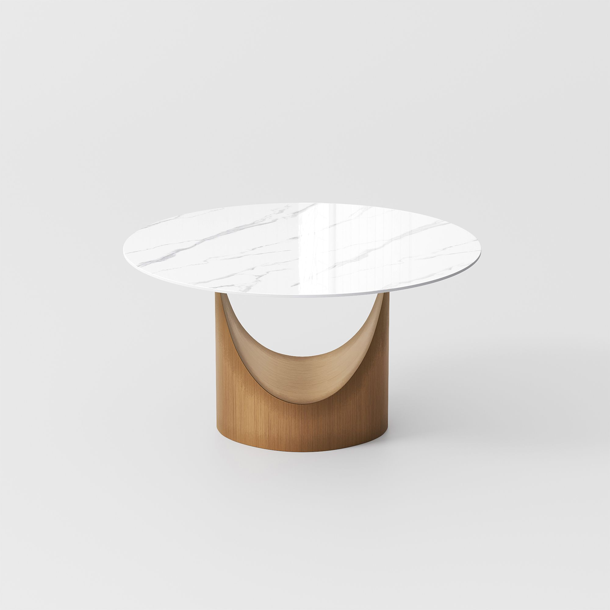 Aurelio Luxe Round Sintered Stone Dining Table