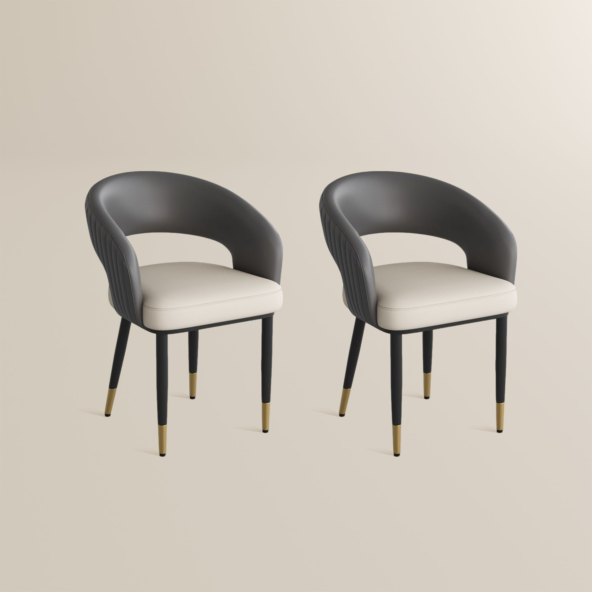 Seren 50 cm Modern Upholstered Dining Chairs — Set of 2