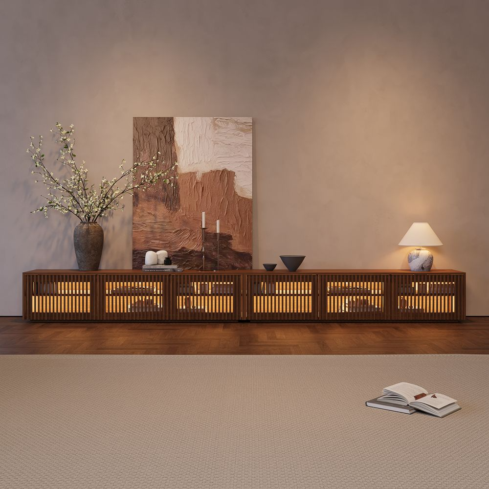 Aeolus Modern Wood TV Stand