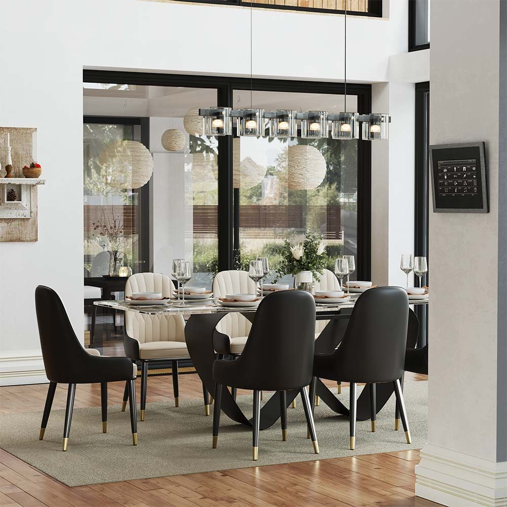 NovaLux Rectangular Sintered Stone Dining Table