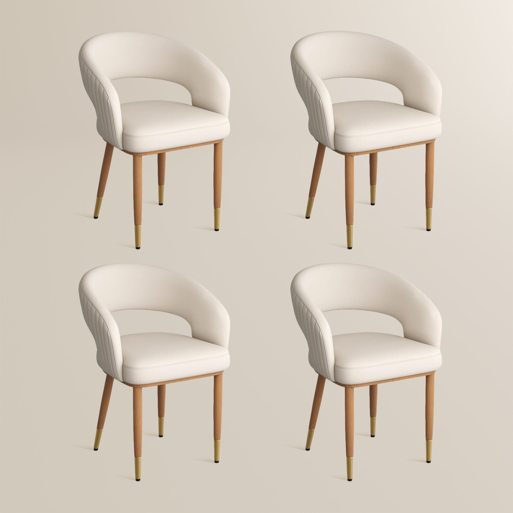 Seren 50 cm Modern Upholstered Dining Chairs — Set of 2